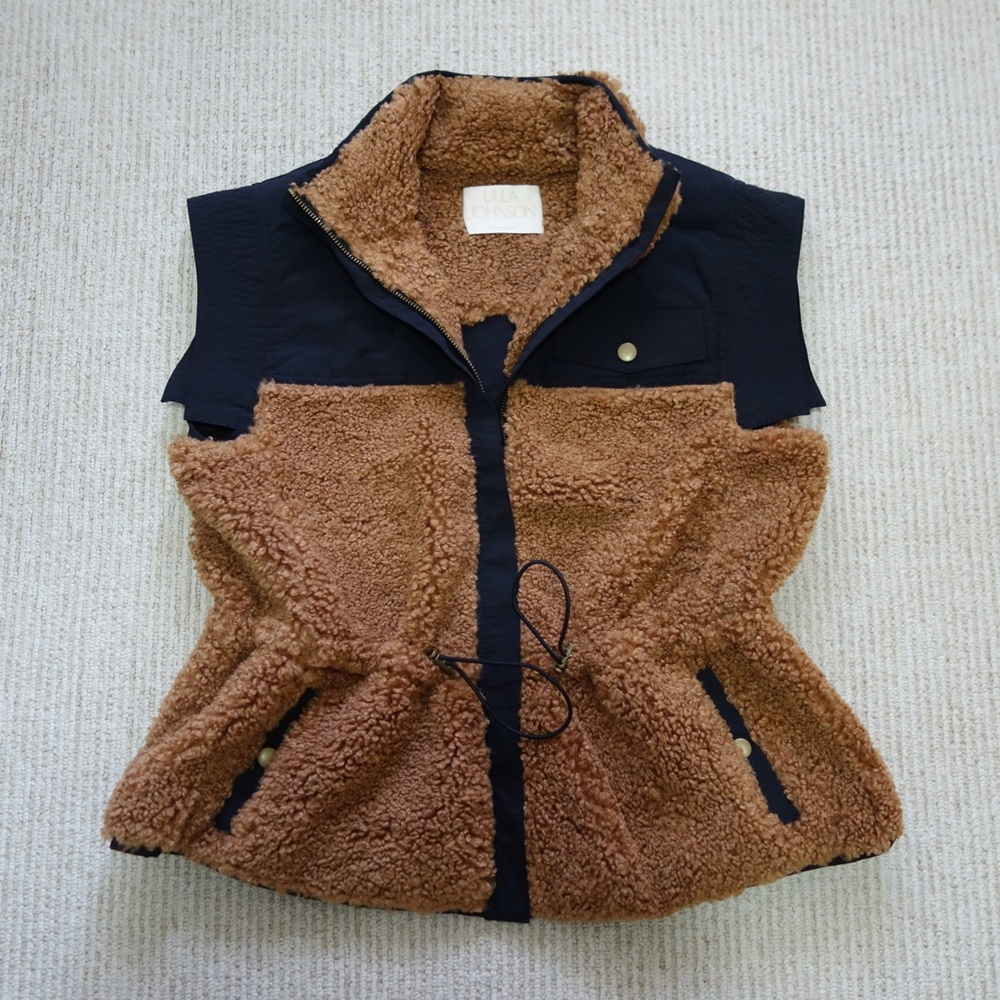 Ulla Johnson Tariet Teddy Vest - Sierra Brown - Picture 5 of 12